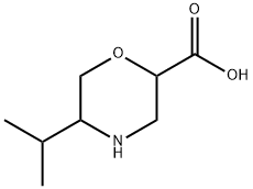 2-Morpholinecarboxylicacid,5-(1-methylethyl)- Struktur