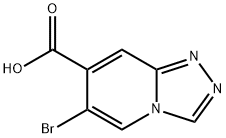 6-bromo-[1,2,4]triazolo[4,3-a]pyridine-7-carboxylic acid Struktur