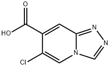 6-chloro-[1,2,4]triazolo[4,3-a]pyridine-7-carboxylic acid Struktur