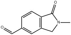 2,3-dihydro-2-methyl-1-oxo-1H-isoindole-5-carboxaldehyde Struktur