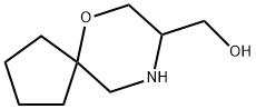 6-Oxa-9-azaspiro[4.5]decane-8-methanol Struktur