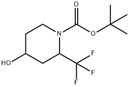 1-Boc-2-(trifluoromethyl)piperidin-4-ol Struktur