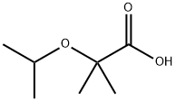 2-methyl-2-(propan-2-yloxy)propanoic acid Struktur