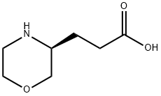 3-Morpholinepropanoic acid, (3S)- Struktur