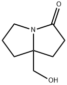 3H-Pyrrolizin-3-one, hexahydro-7a-(hydroxymethyl)- Struktur