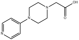 1-Piperazineacetic acid, 4-(4-pyridinyl)- Struktur