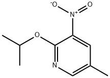 Pyridine, 5-methyl-2-(1-methylethoxy)-3-nitro- Struktur