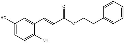 2,5-Dihydroxycinnamic Acid phenethyl ester Struktur