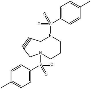 N,N'‐Bis(p‐toluenesulfonyl)‐4,8‐diazacyclononyne Struktur