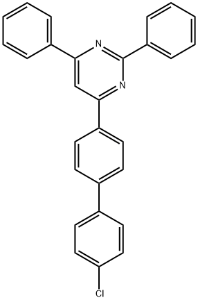 Pyrimidine, 4-(4'-chloro[1,1'-biphenyl]-4-yl)-2,6-diphenyl- Struktur