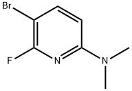 2-Pyridinamine, 5-bromo-6-fluoro-N,N-dimethyl- Struktur