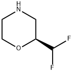 Morpholine, 2-(difluoromethyl)-, (2S)- Struktur