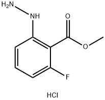 methyl 2-fluoro-6-hydrazinylbenzoate Hydrochloride Struktur