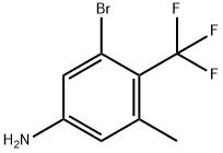 Benzenamine, 3-bromo-5-methyl-4-(trifluoromethyl)- Struktur