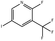 2-fluoro-5-iodo-3-(trifluoromethyl)pyridine Struktur