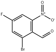 2-Bromo-4-fluoro-6-nitrobenzaldehyde Struktur