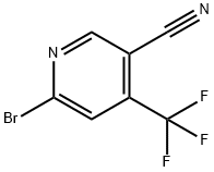 6-bromo-4-(trifluoromethyl)nicotinonitrile Struktur