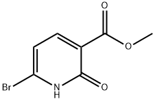 3-Pyridinecarboxylic acid, 6-bromo-1,2-dihydro-2-oxo-, methyl ester Struktur