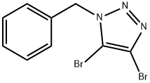 1-benzyl-4,5-dibromo-1H-1,2,3-triazole Struktur