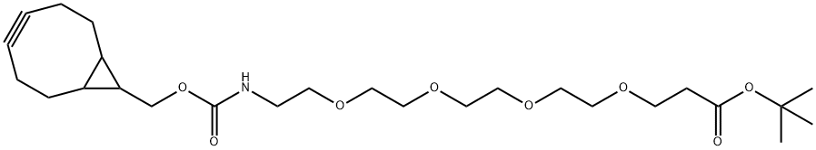 endo-BCN-PEG4-t-butyl ester Struktur