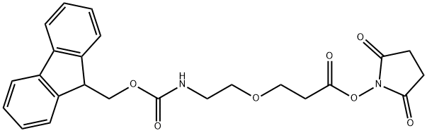 Fmoc-PEG1-NHS ester Struktur