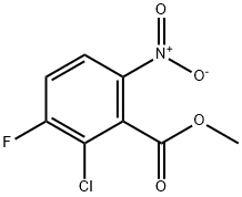 methyl 2-chloro-3-fluoro-6-nitrobenzoate Struktur