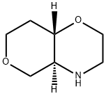 2H,5H-Pyrano[4,3-b]-1,4-oxazine,hexahydro-,(4aS,8aS)- Struktur