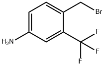 Benzenamine, 4-(bromomethyl)-3-(trifluoromethyl)- Struktur