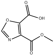 4,5-Oxazoledicarboxylic acid, 4-methyl ester Struktur