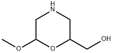 2-Morpholinemethanol,6-methoxy- Struktur