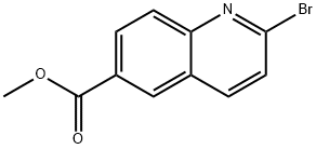 6-Quinolinecarboxylic acid, 2-bromo-, methyl ester Struktur