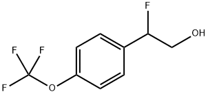 2-fluoro-2-(4-(trifluoromethoxy)phenyl)ethan-1-ol Struktur