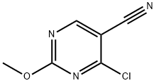 5-Pyrimidinecarbonitrile, 4-chloro-2-methoxy- Struktur