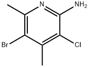 2-Pyridinamine, 5-bromo-3-chloro-4,6-dimethyl- Struktur