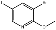 Pyridine, 3-bromo-5-iodo-2-methoxy- Struktur