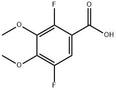 Benzoic acid, 2,5-difluoro-3,4-dimethoxy- Structure