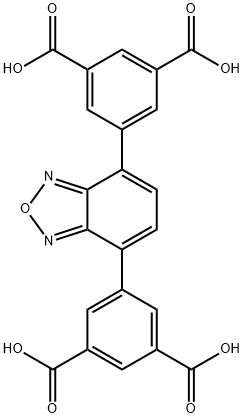 5,5'-(benzo[c][1,2,5]oxadiazole-4,7-diyl)diisophthalic acid Struktur