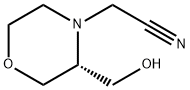 4-Morpholineacetonitrile, 3-(hydroxymethyl)-,(3R)- Struktur