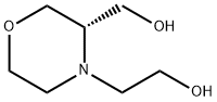 4-Morpholineethanol, 3-(hydroxymethyl)-, (3S)- Struktur