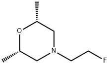 Morpholine, 4-(2-fluoroethyl)-2,6-dimethyl-, (2R,6S)- Struktur