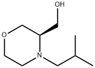 3-Morpholinemethanol, 4-(2-methylpropyl)-,(3R)- Struktur