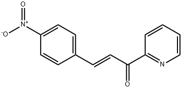 2-Propen-1-one, 3-(4-nitrophenyl)-1-(2-pyridinyl)-, (2E)- Struktur