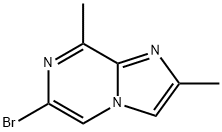 6-bromo-2,8-dimethylimidazo[1,2-a]pyrazine Struktur