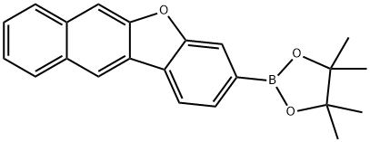 苯并[B]萘并[2,3-D]呋喃-3-基硼酸頻那醇酯, 1846603-02-8, 結構式