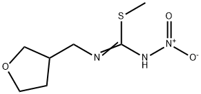 N-Nitro-N''-[(tetrahydro-3-furanyl)methyl]carbamimidothioic Acid Methyl Ester Struktur