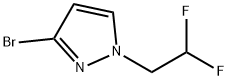 3-bromo-1-(2,2-difluoroethyl)-1H-pyrazole Struktur