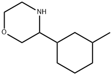 Morpholine, 3-(3-methylcyclohexyl)- Struktur