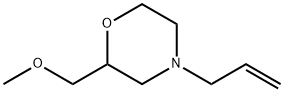 Morpholine,2-(methoxymethyl)-4-(2-propen-1-yl)- Struktur