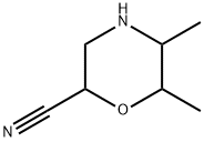 2-Morpholinecarbonitrile,5,6-dimethyl- Struktur