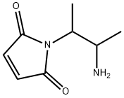 1H-Pyrrole-2,5-dione, 1-(2-amino-1-methylpropyl)- Struktur